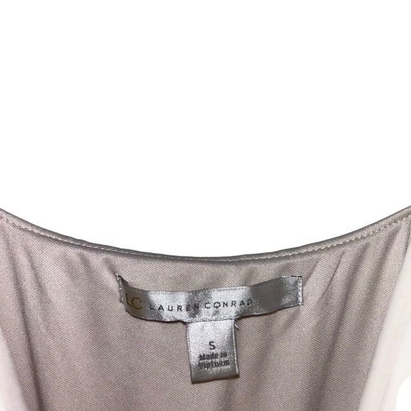 Two-tone White & Pink Long Dress LC Lauren Conrad Flowy Design Womens Size Small - Picture 4 of 4